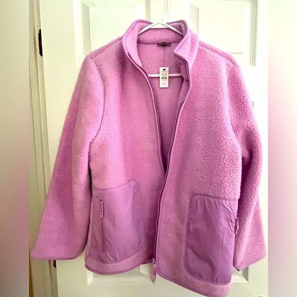 Talbots Jackets & Blazers - Talbots NWT Women's Lilac Fleece Zip Up Jacket Active Size Petite XL